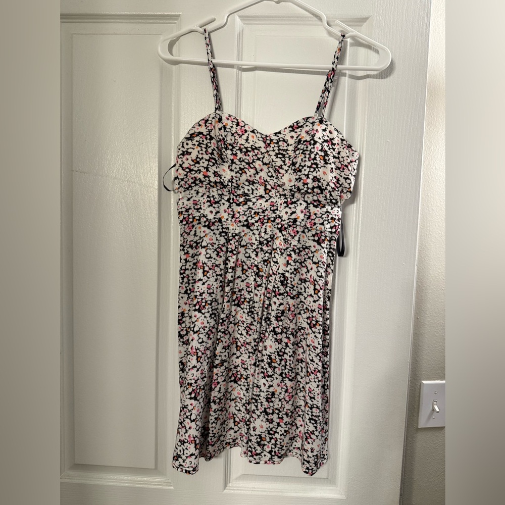 White floral dress